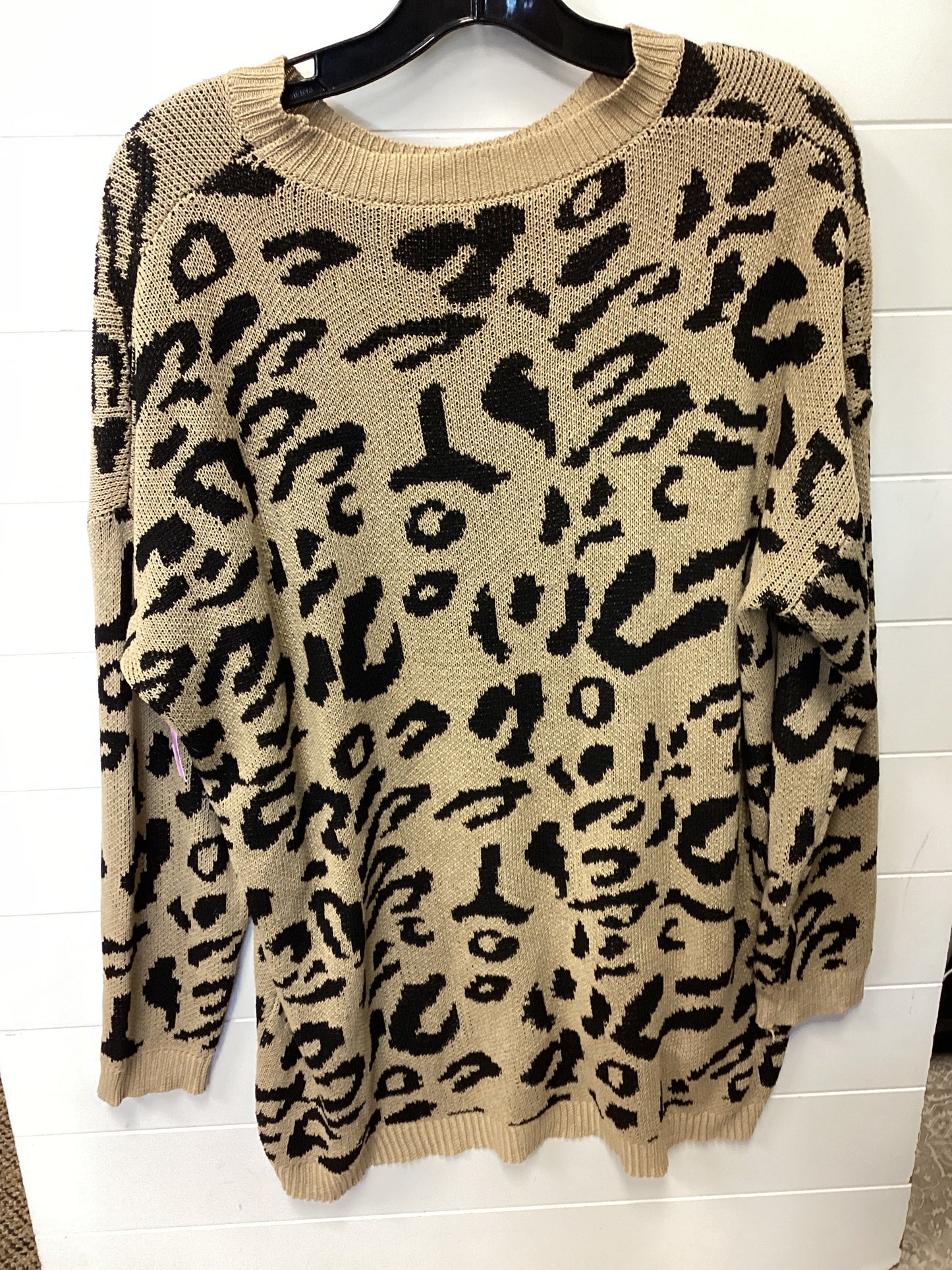 Sweater By Clothes Mentor In Animal Print, Size:M