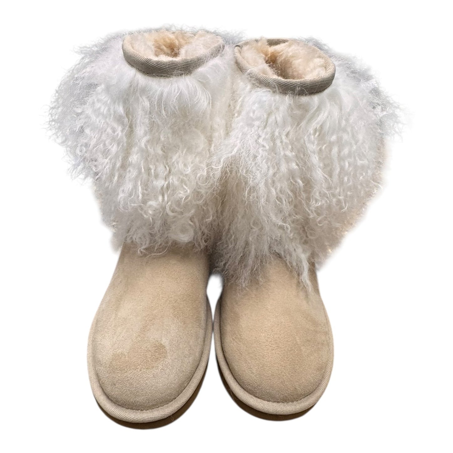 Boots Designer By Ugg In Cream, Size:6