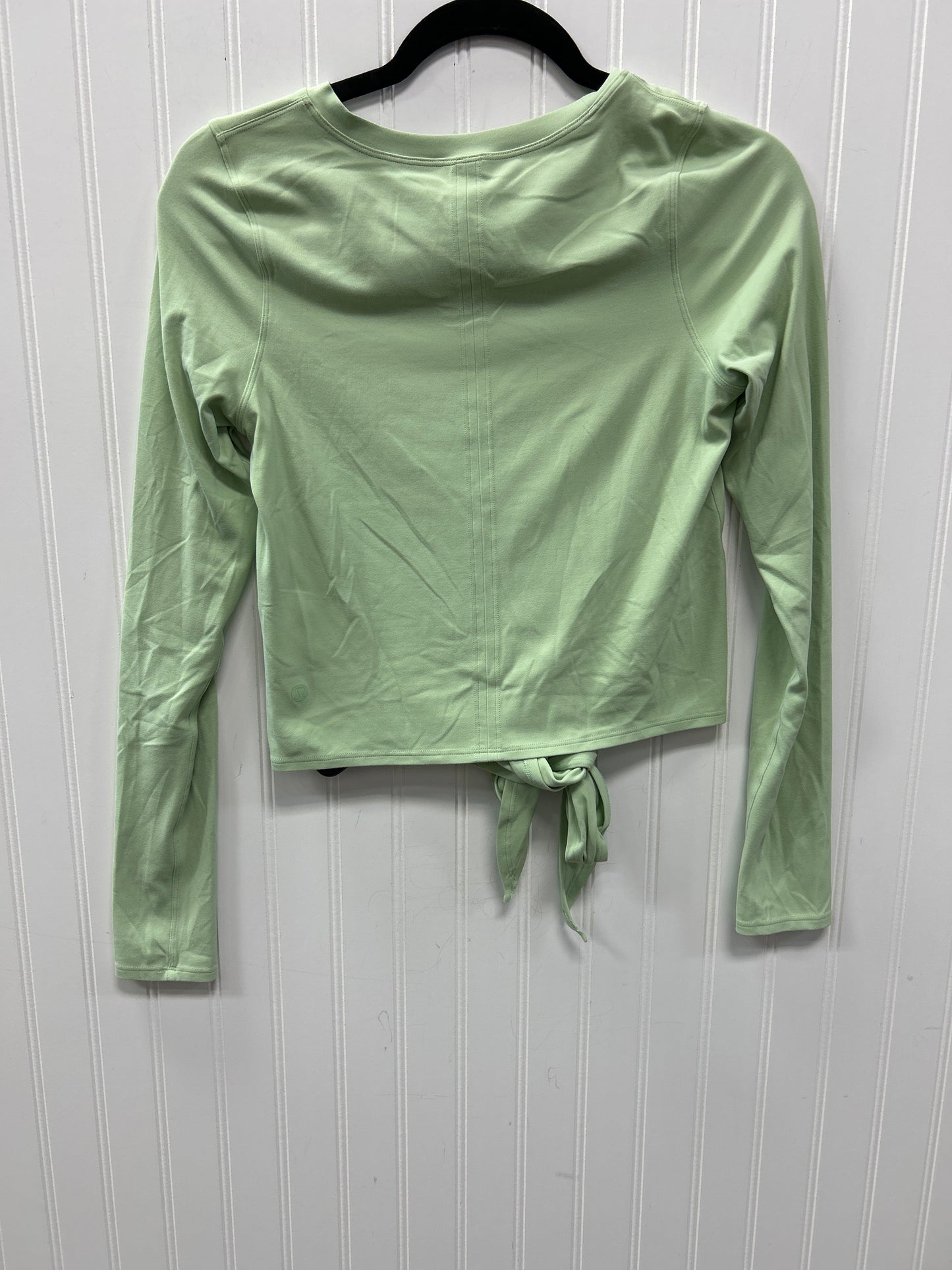 Athletic Top Ls Collar By Lululemon In Green, Size:4
