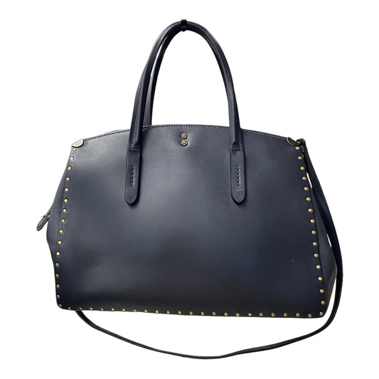 Handbag Designer By Coach In Navy, Size:Large