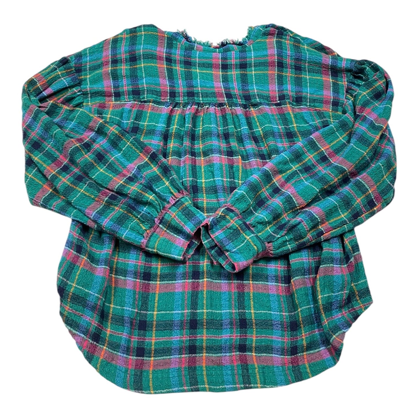 Top Ls By Pilcro In Plaid Pattern, Size:M
