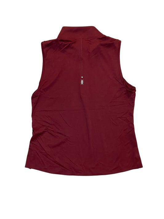 Athletic Tank Top By Cma In Maroon, Size:M