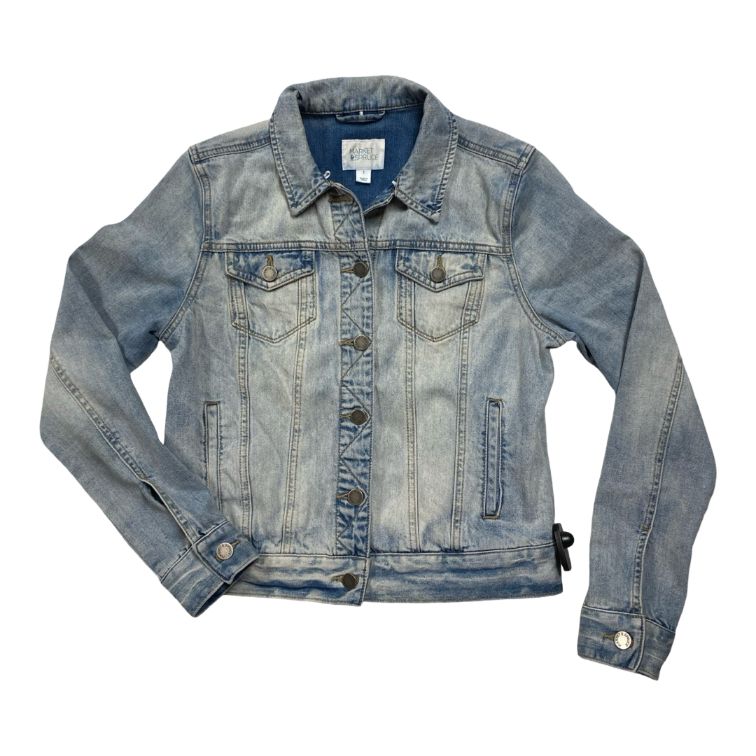Jacket Denim By Market & Spruce In Blue Denim, Size:S