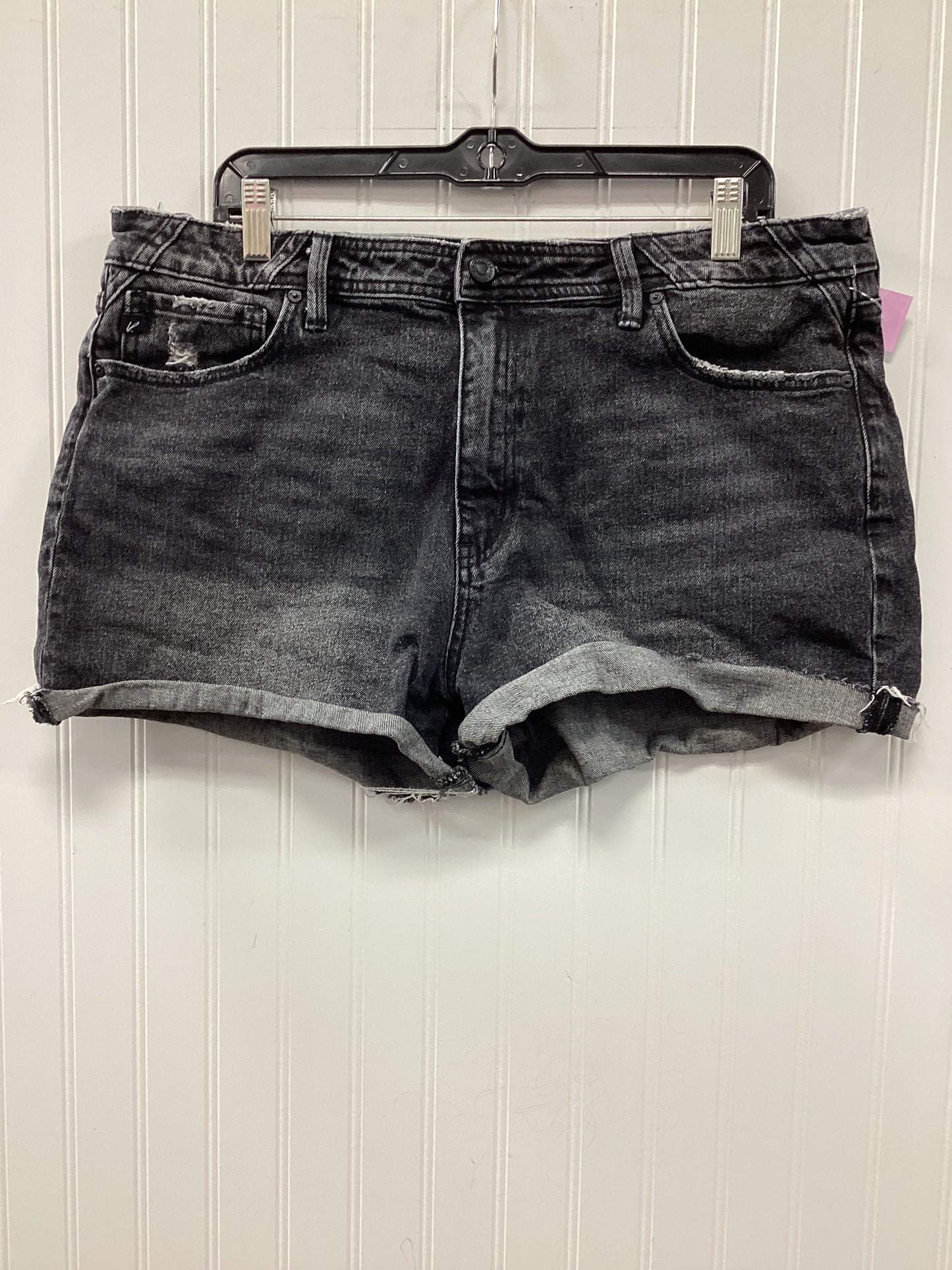 Shorts By Kancan In Black Denim, Size:12