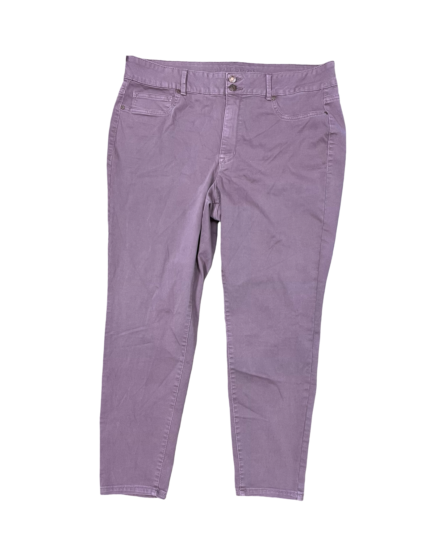 Jeans Skinny By Maurices In Purple Denim, Size:22