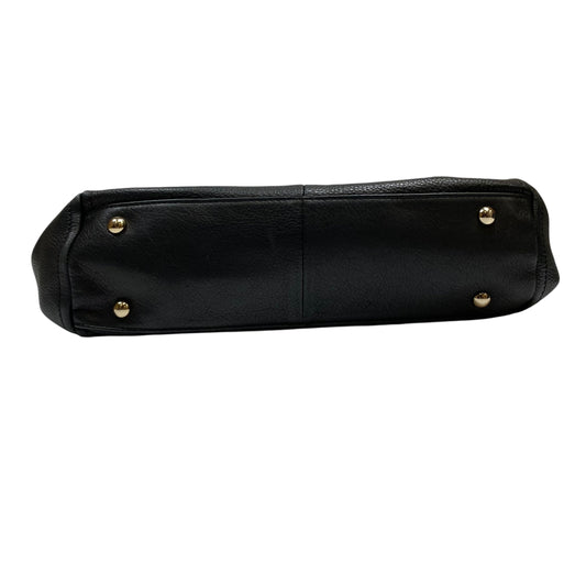 Handbag Leather By B. Makowsky In Black, Size:Medium