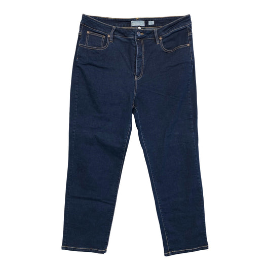 Jeans Straight By Coldwater Creek In Blue Denim, Size:16