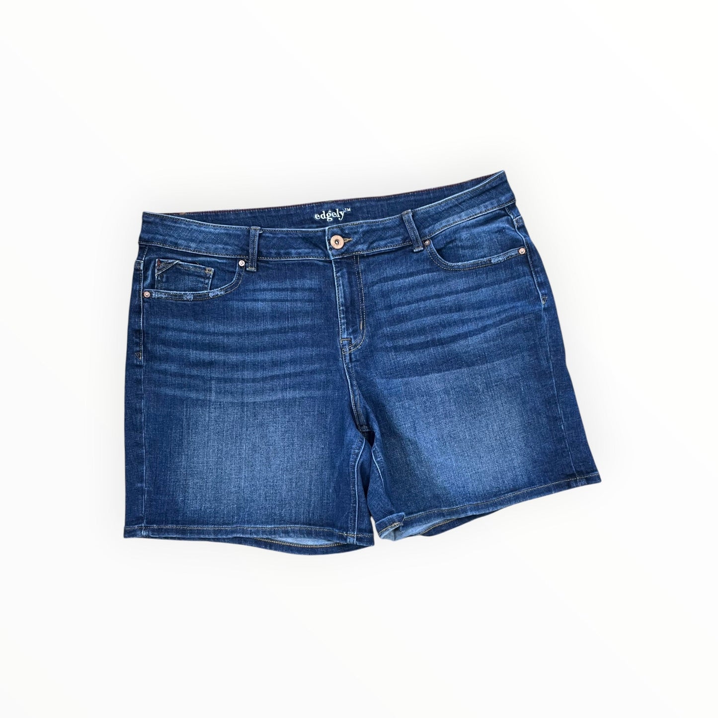 Shorts By Edgely In Blue Denim, Size:20