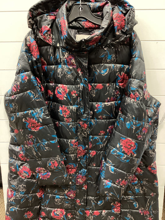 Coat Puffer & Quilted By Woman Within In Black, Size:1X