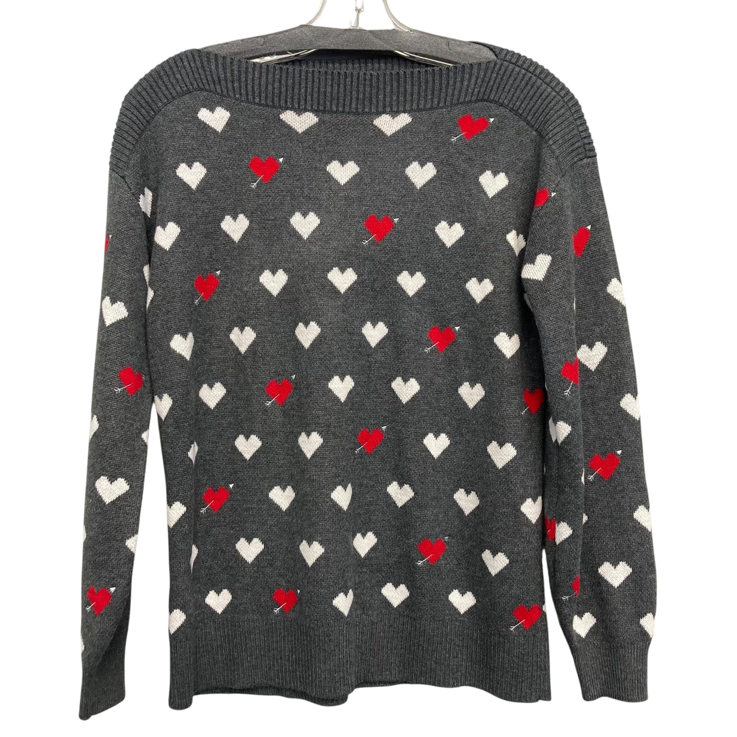 Sweater By Loft In Grey & Pink, Size:Xs