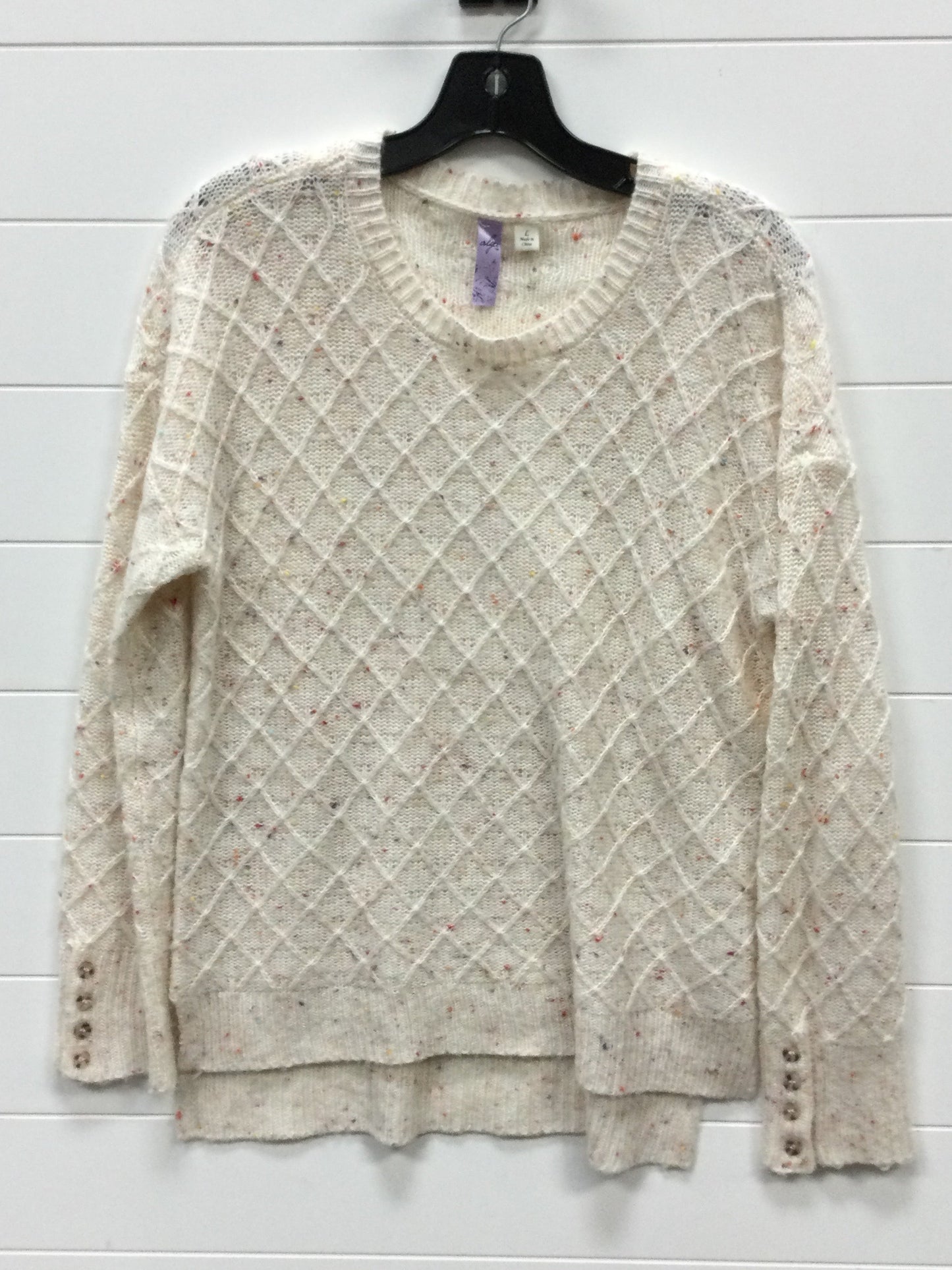 Sweater By Alya In Cream, Size:L