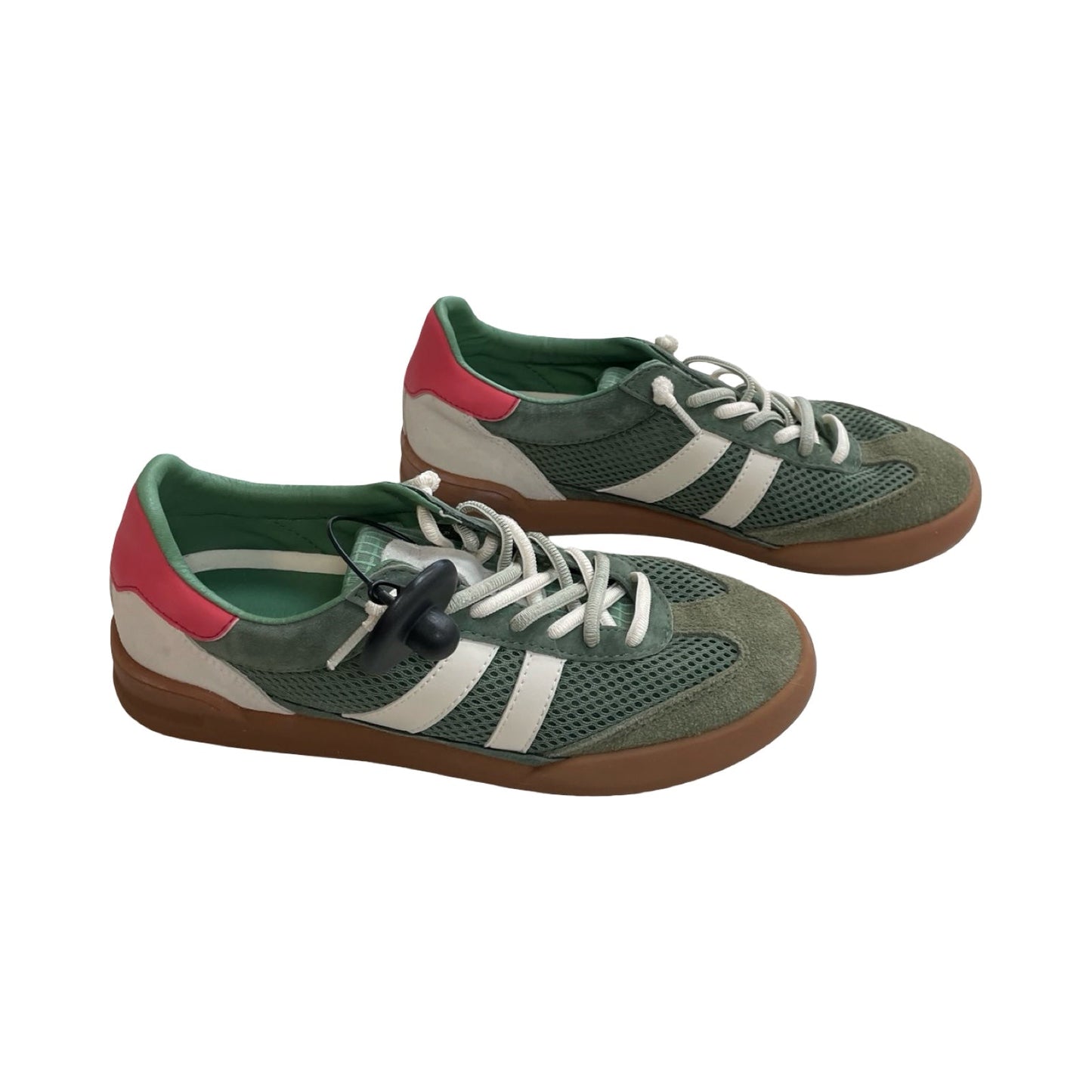 Shoes Sneakers By Steve Madden In Green & White, Size:7.5
