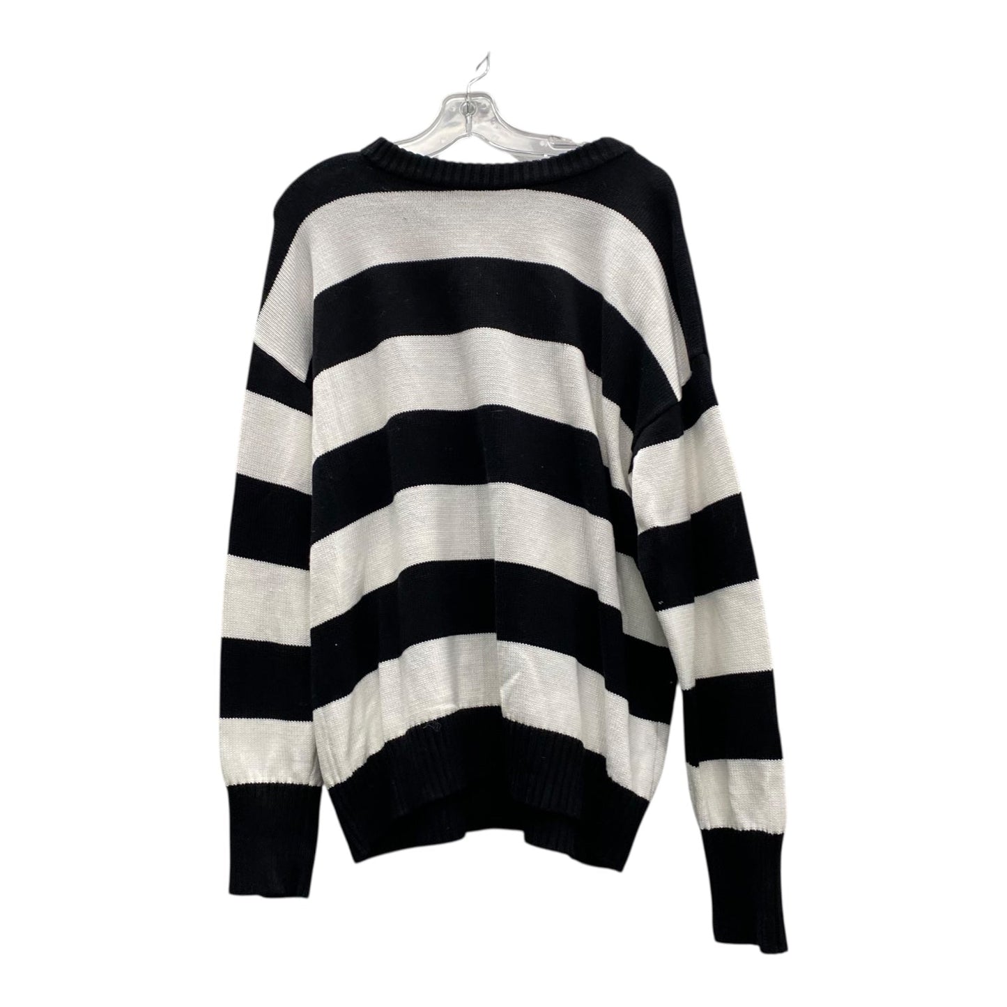 Sweater By Ana In Black & White, Size:Xl