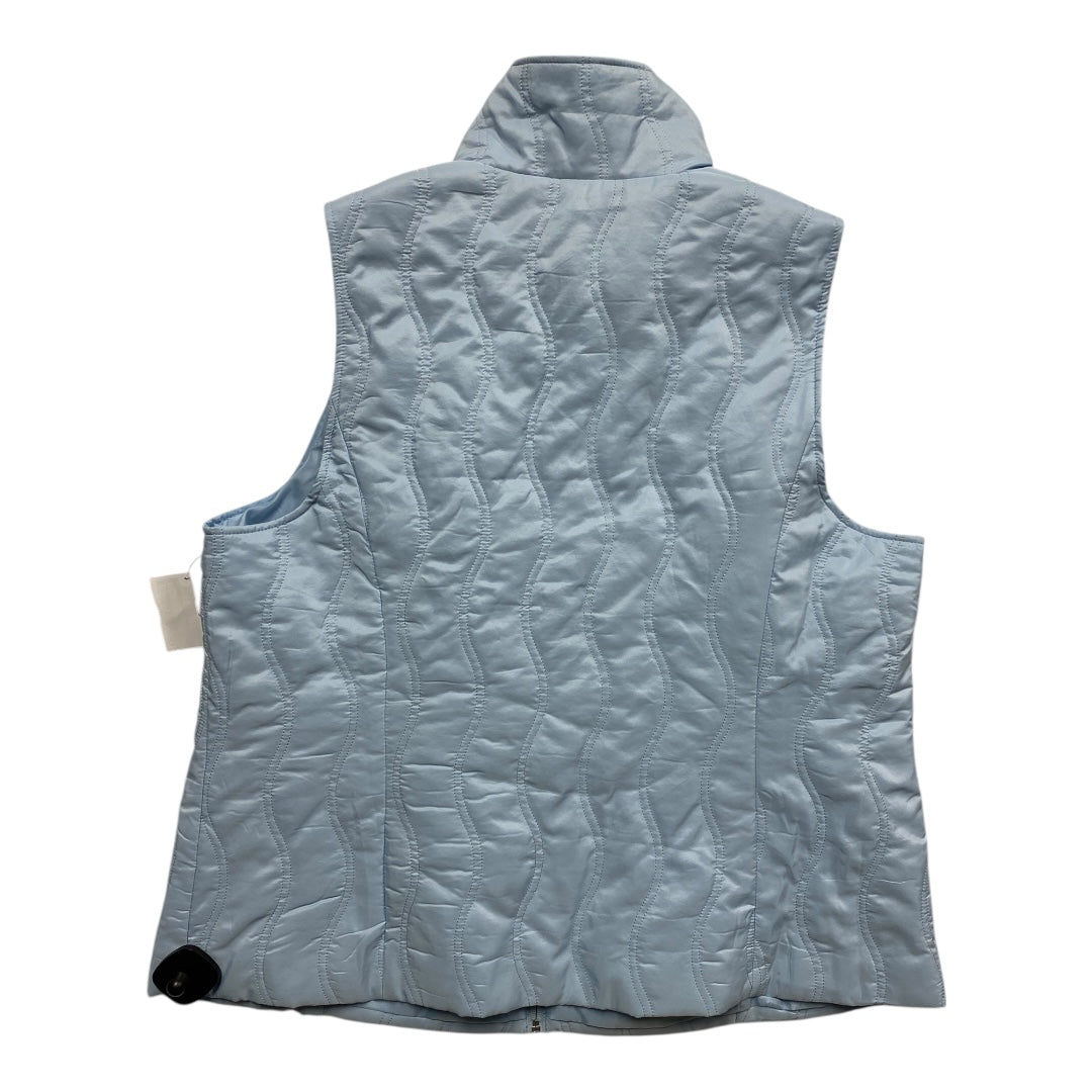 Vest Puffer & Quilted By Cj Banks In Blue, Size:1X