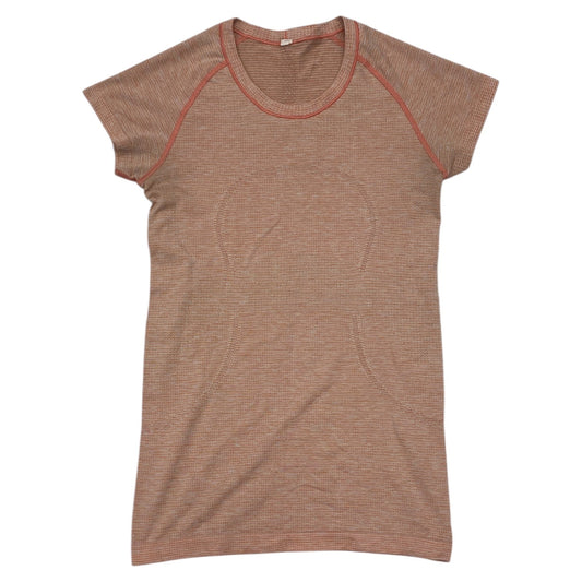 Athletic Top Ss By Lululemon In Pink