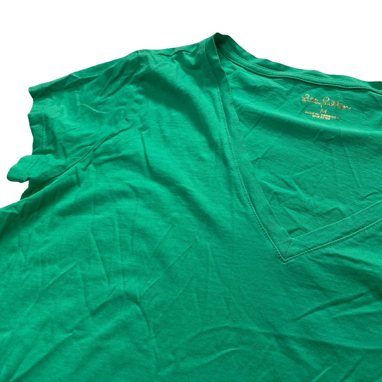 Top Ss Designer By Lilly Pulitzer In Green, Size:M