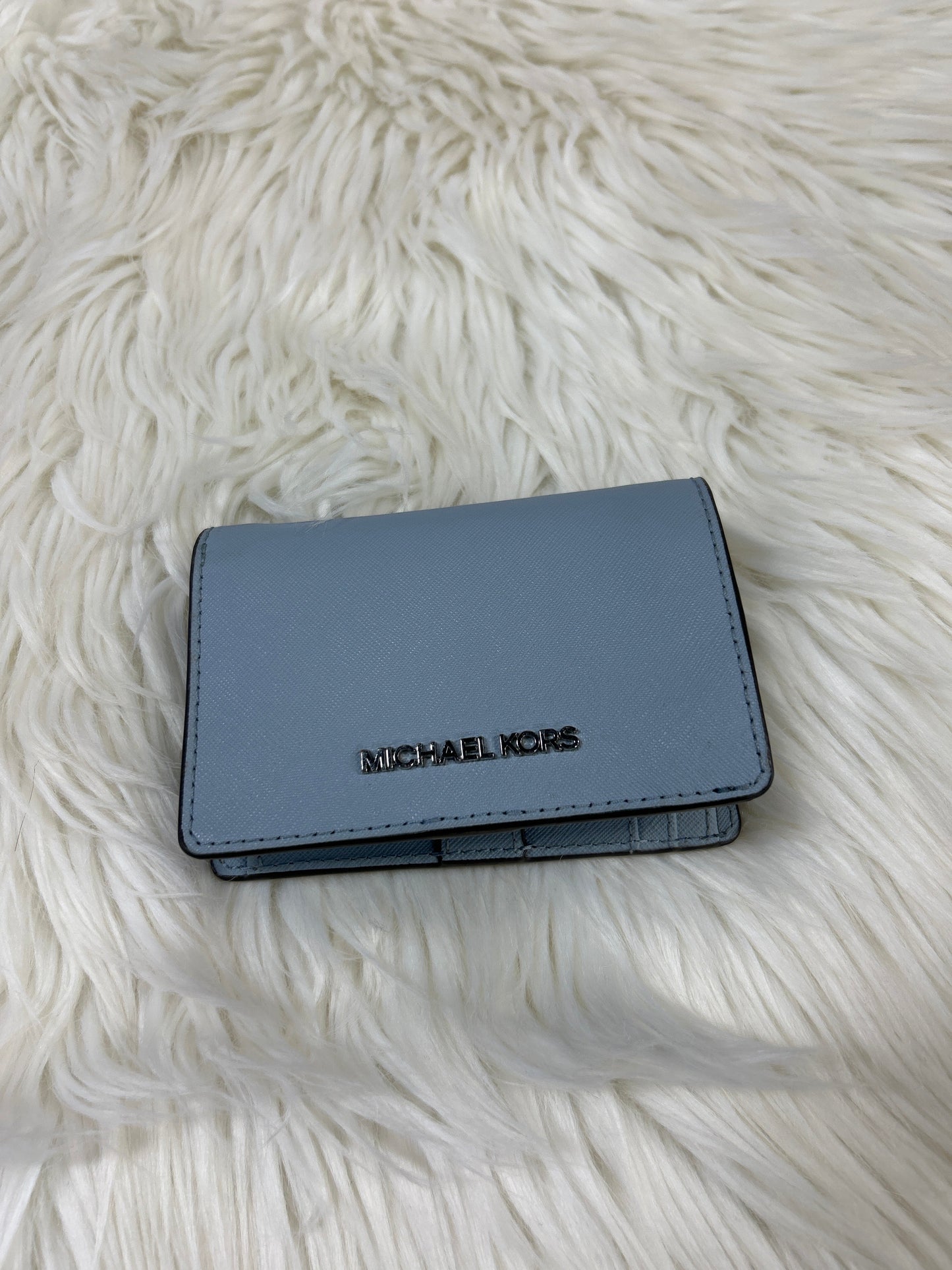 Wallet Designer By Michael Kors In Blue, Size:Medium