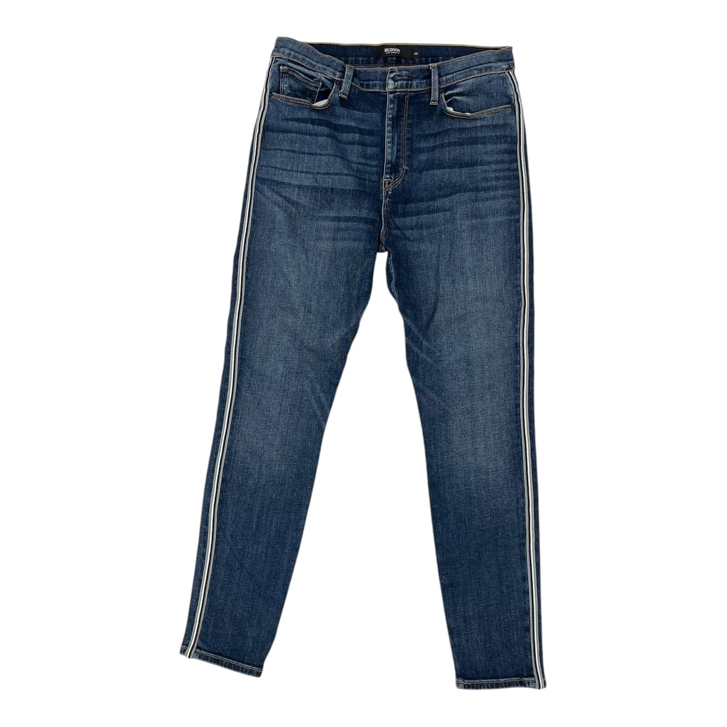 Jeans Skinny By Hudson In Blue Denim, Size:8