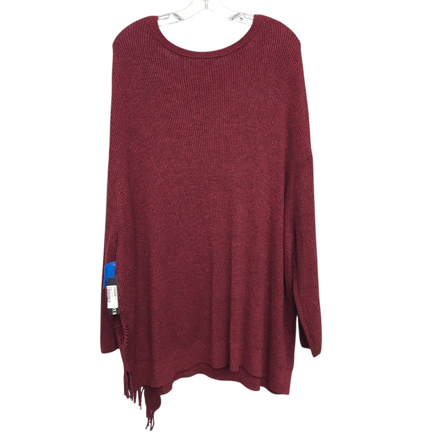 Sweater By Nic + Zoe In Red, Size:3X