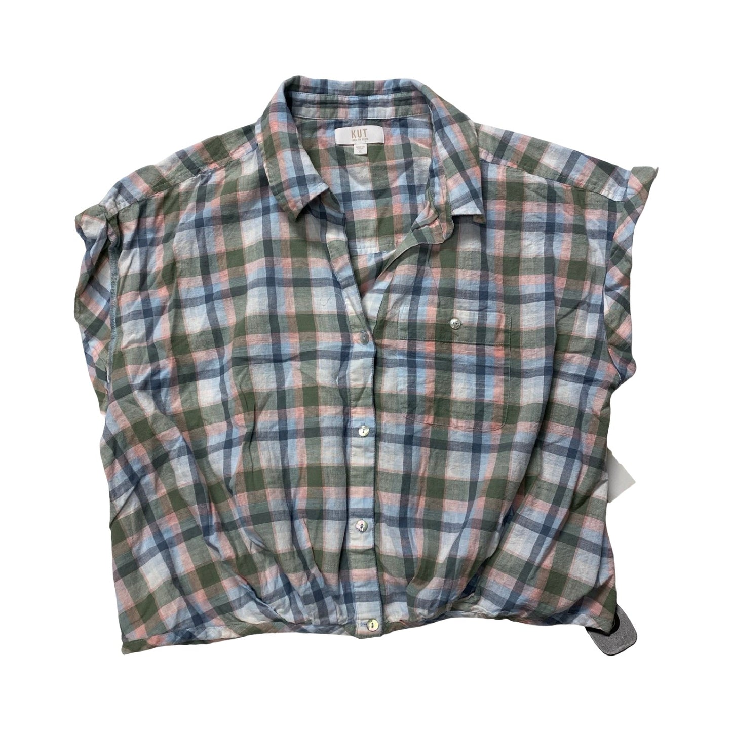 Top Ss By Kut In Plaid Pattern, Size:Xl
