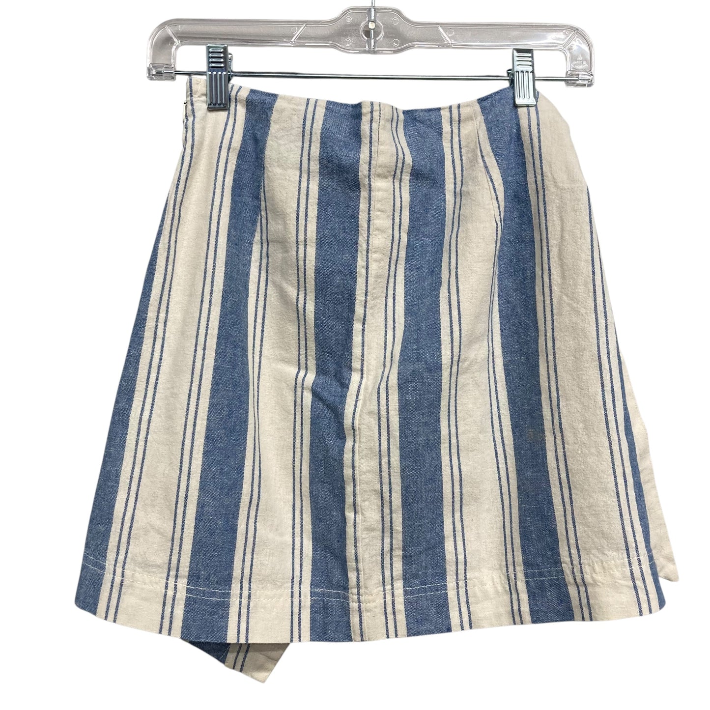 Skirt Mini & Short By Free People In Blue & White, Size:4