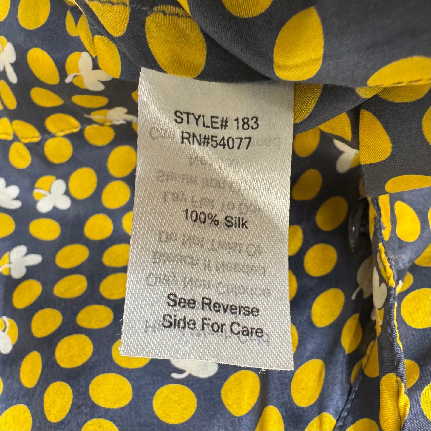 Silk Top Sleeveless By Cabi In Polkadot Pattern, Size: S