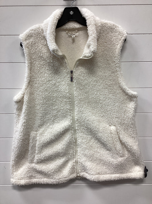 Vest Faux Fur & Sherpa By Maurices In Cream, Size:L