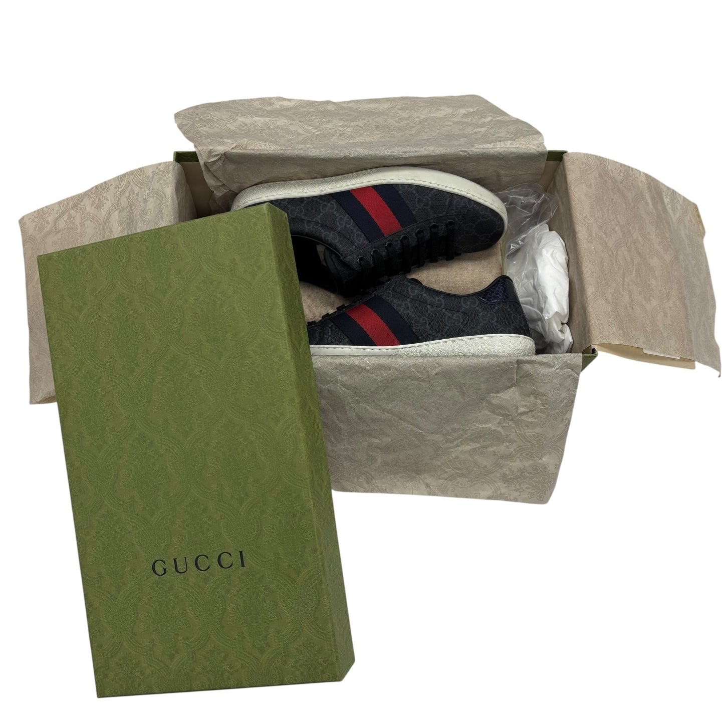 SHOES LUXURY DESIGNER by GUCCI In NAVY, Size: 10