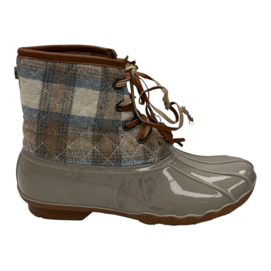 Boots Rain By Seven 7 In Blue & Brown, Size:6