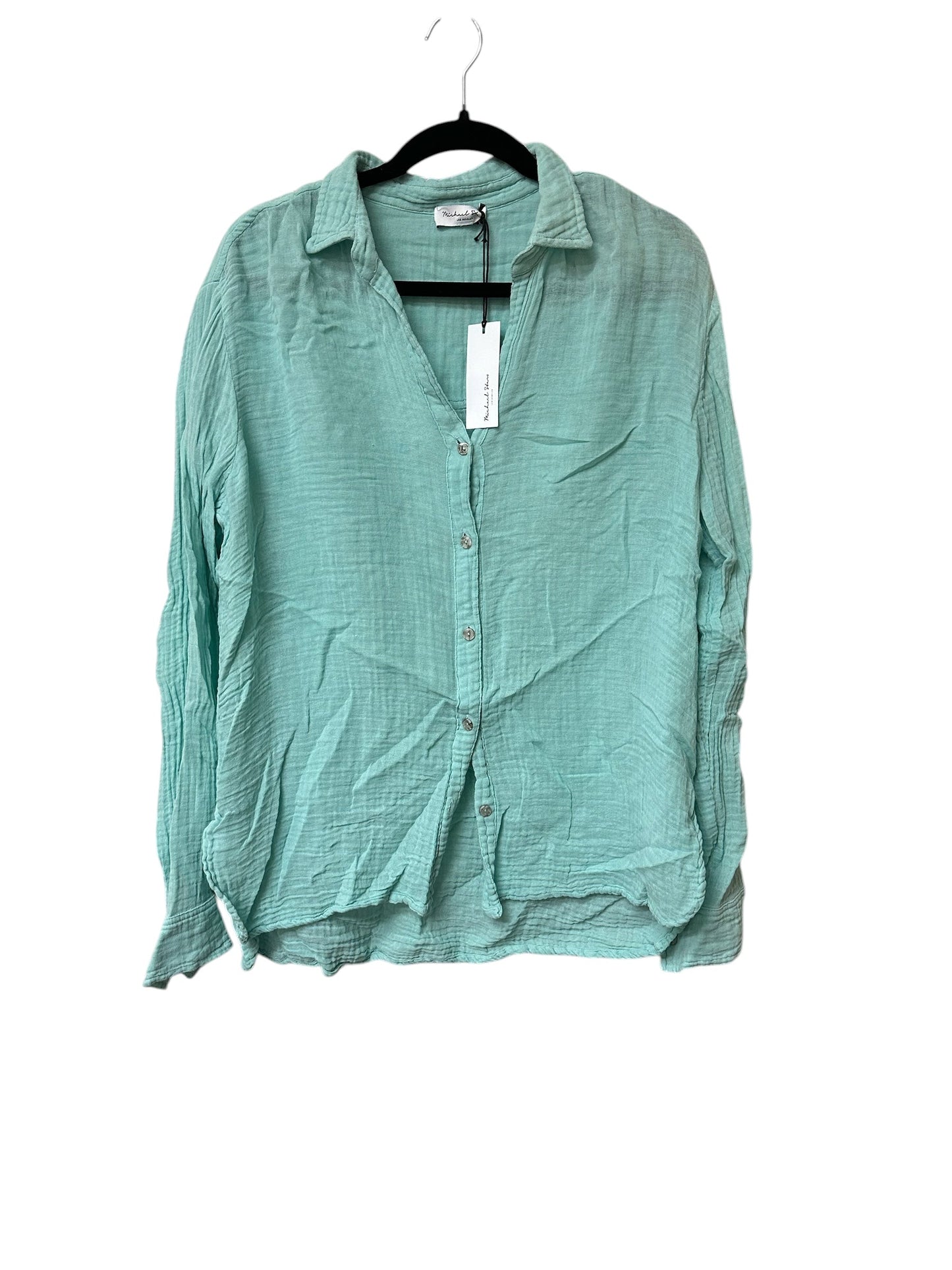 Top Ls By Michael Stars In Aqua, Size:Xs