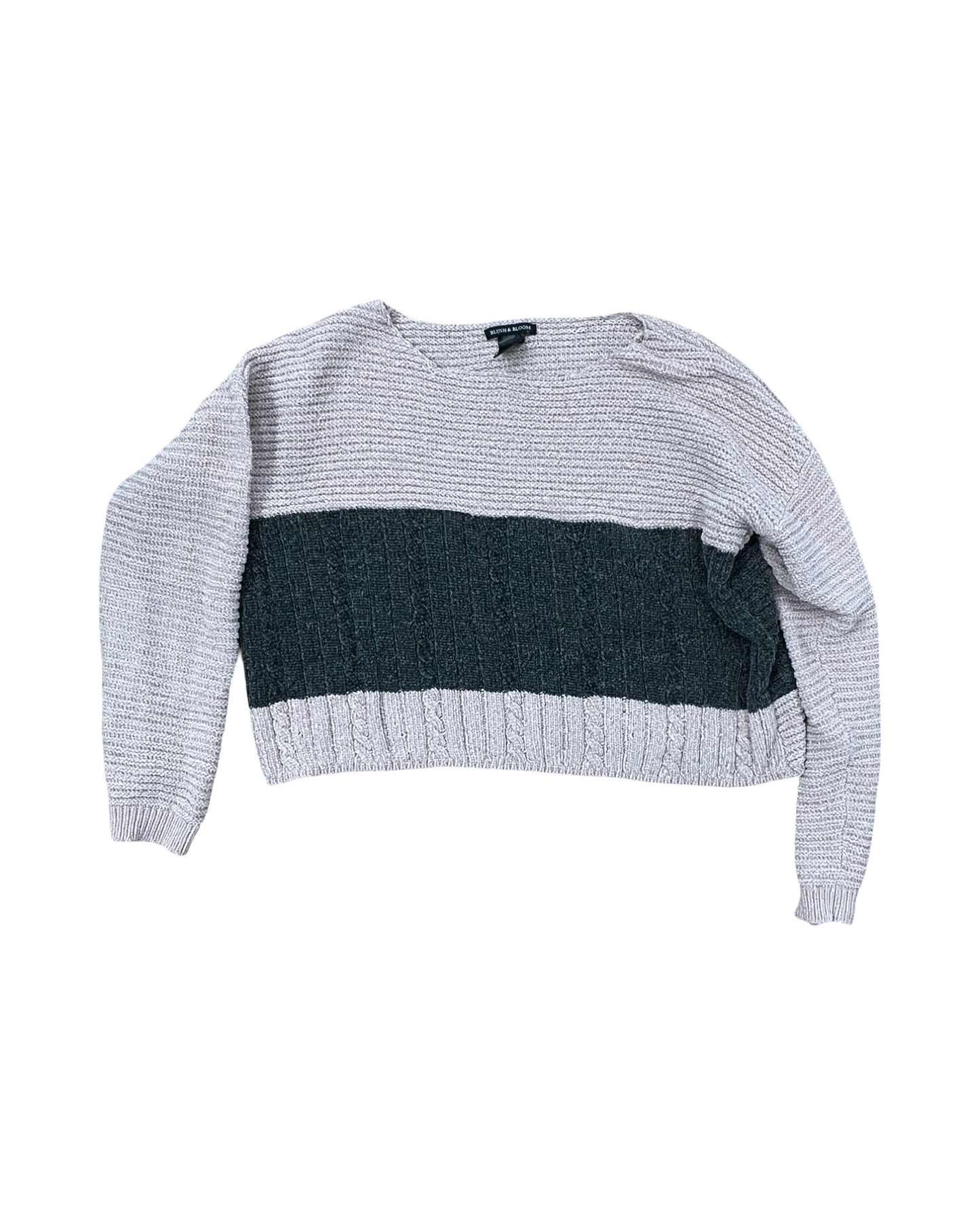 Sweater By Clothes Mentor In Grey & Pink, Size:S