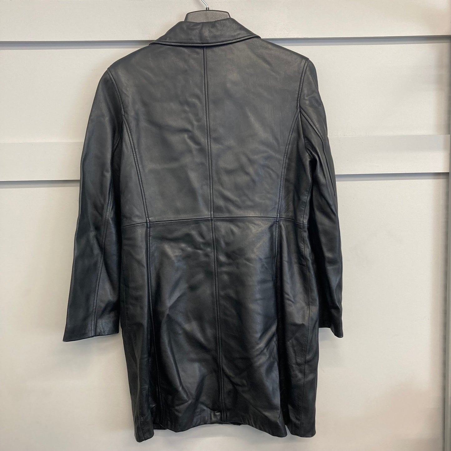 Coat Leather By London Fog In Black, Size:M