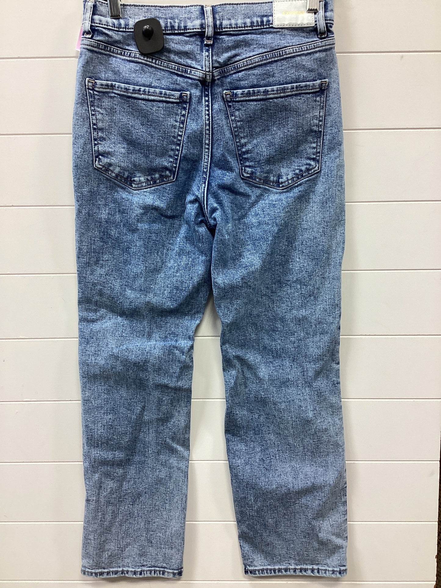 Jeans Boot Cut By Express In Blue Denim, Size:6