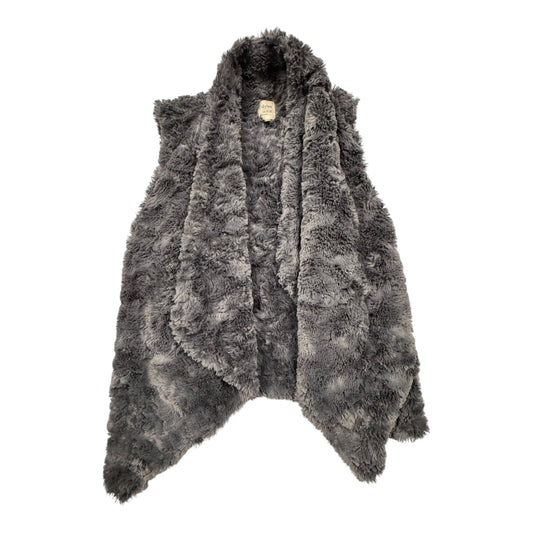 Vest Faux Fur & Sherpa By Dylan In Grey, Size:M