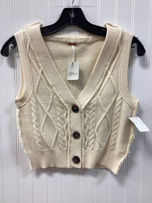 Vest Sweater By Free People In Cream, Size:Xs