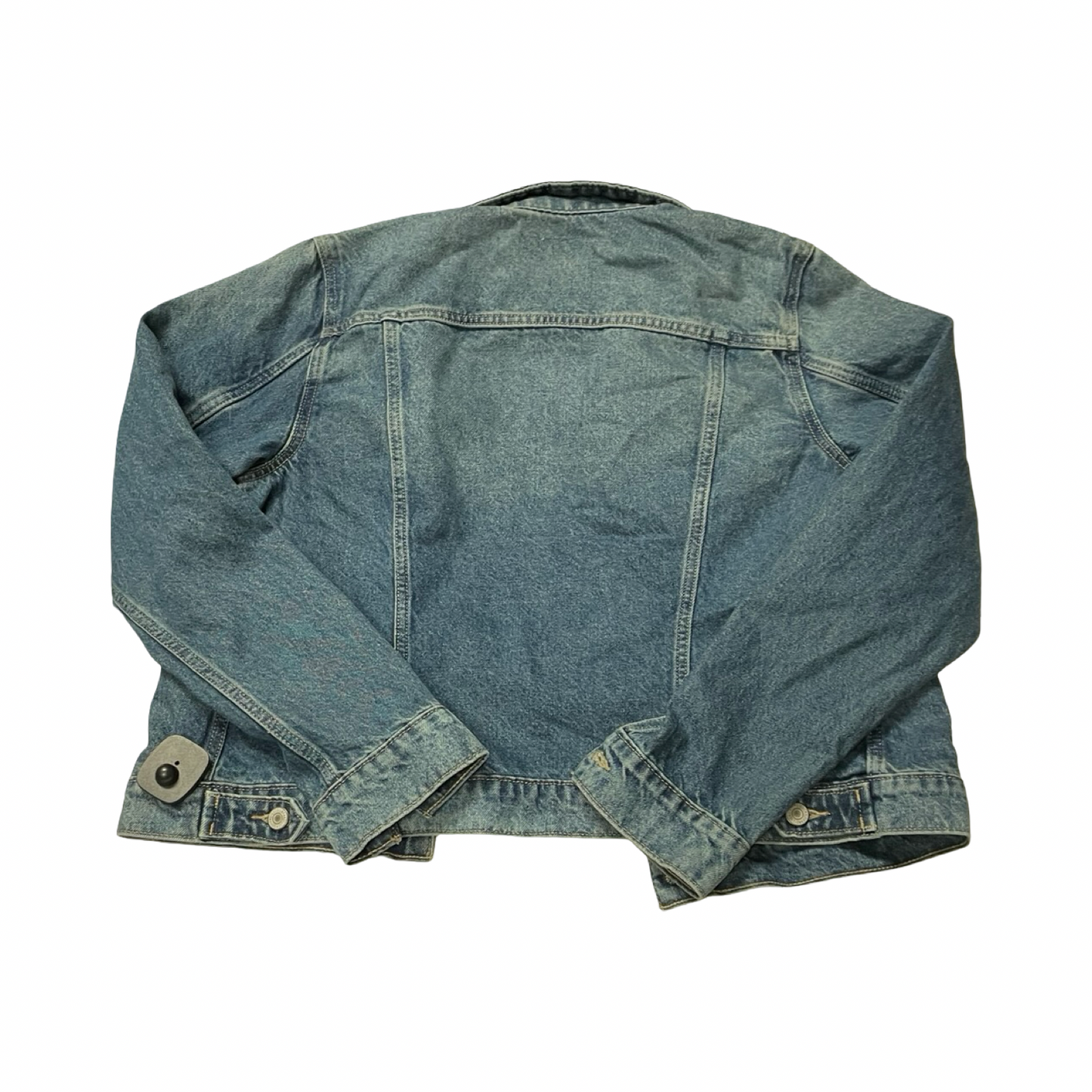 Blazer By Lucky Brand In Blue Denim, Size:L