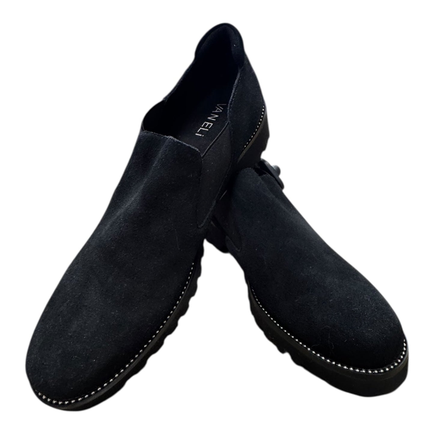 Boots Ankle Flats By Vaneli In Black, Size:8