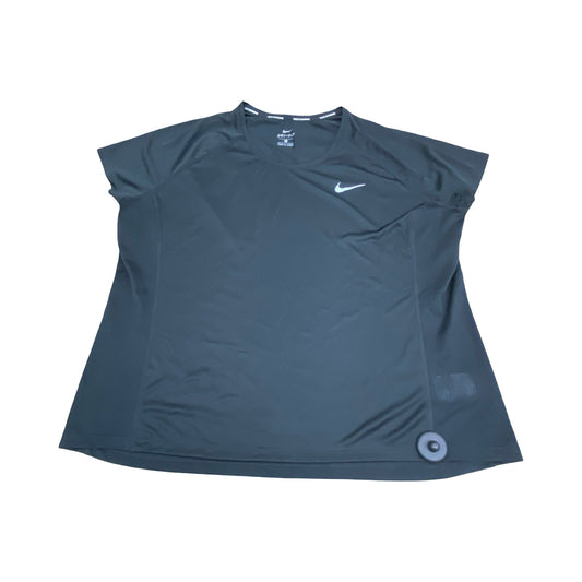 Athletic Top Ss By Nike In Black, Size:2X