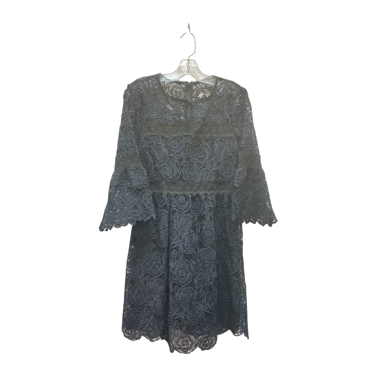 Dress Casual Midi By Nanette Lepore In Black & Blue, Size:Xs