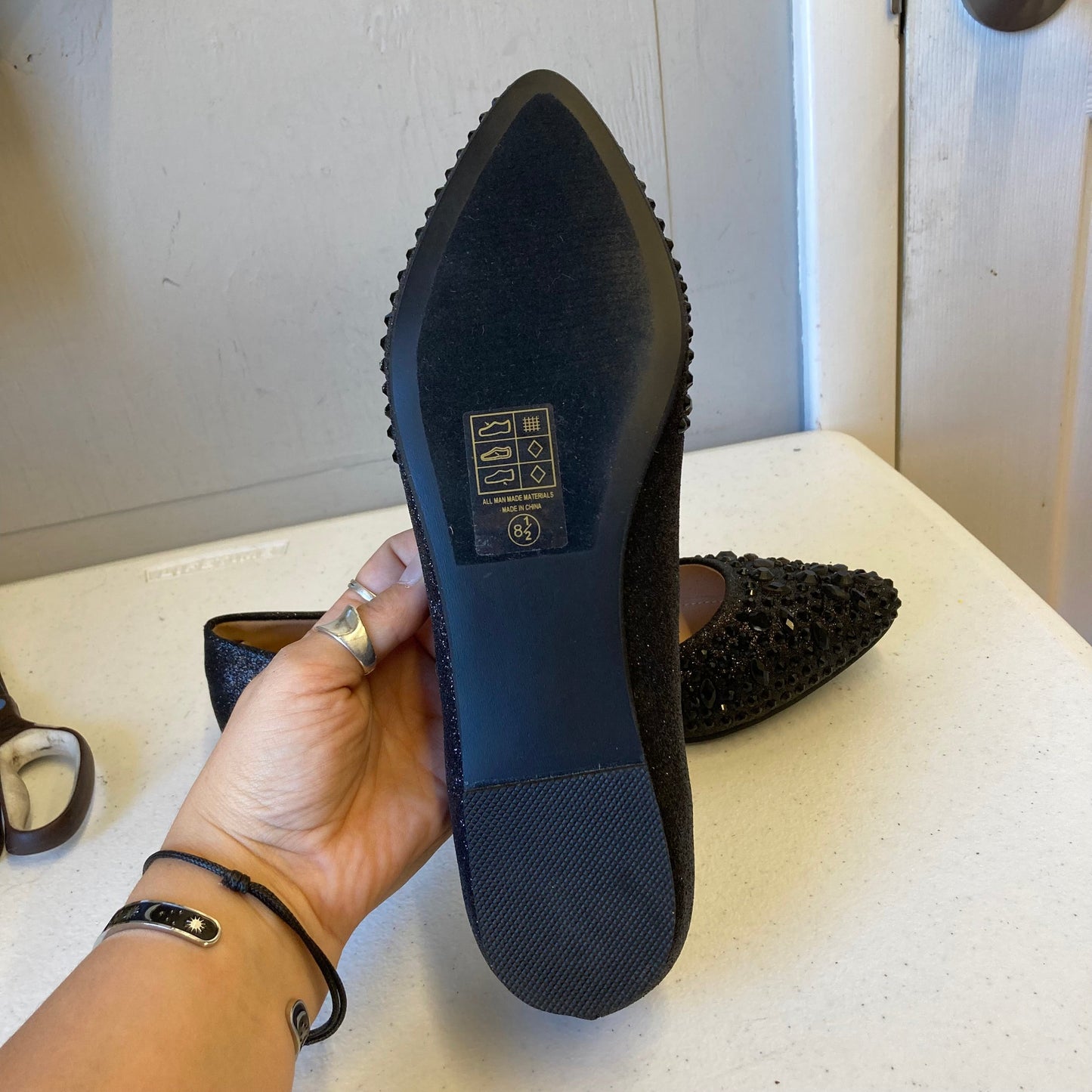 Shoes Flats By Lauren Lorraine In Black, Size:8.5