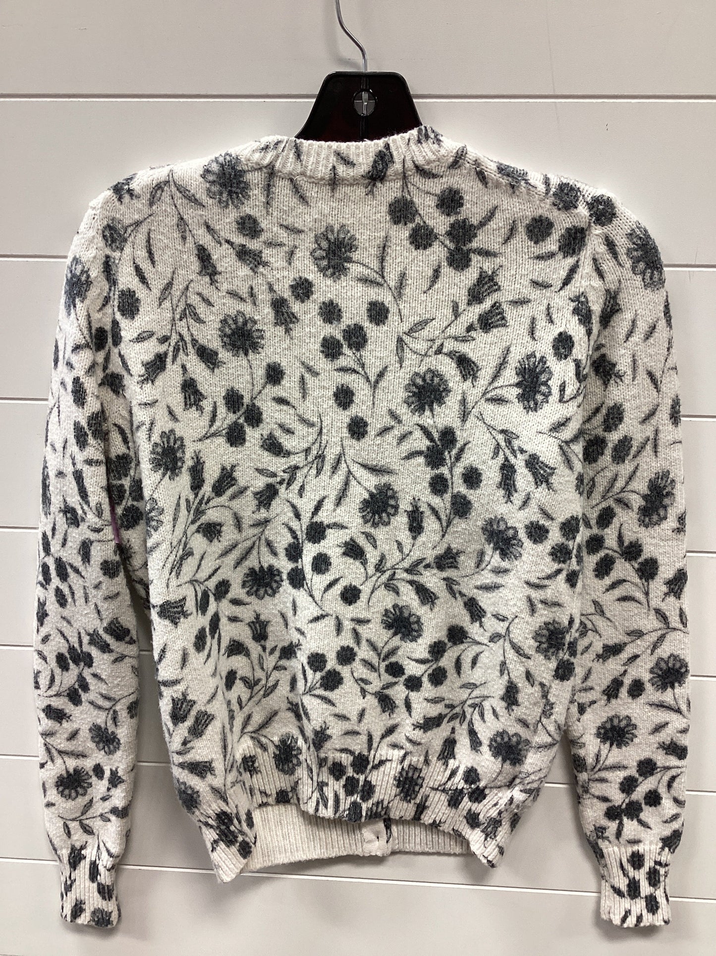 Sweater Cardigan By Ann Taylor In White, Size:Xs