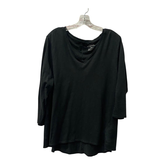 Top Ls By Chicos In Black, Size:Xl