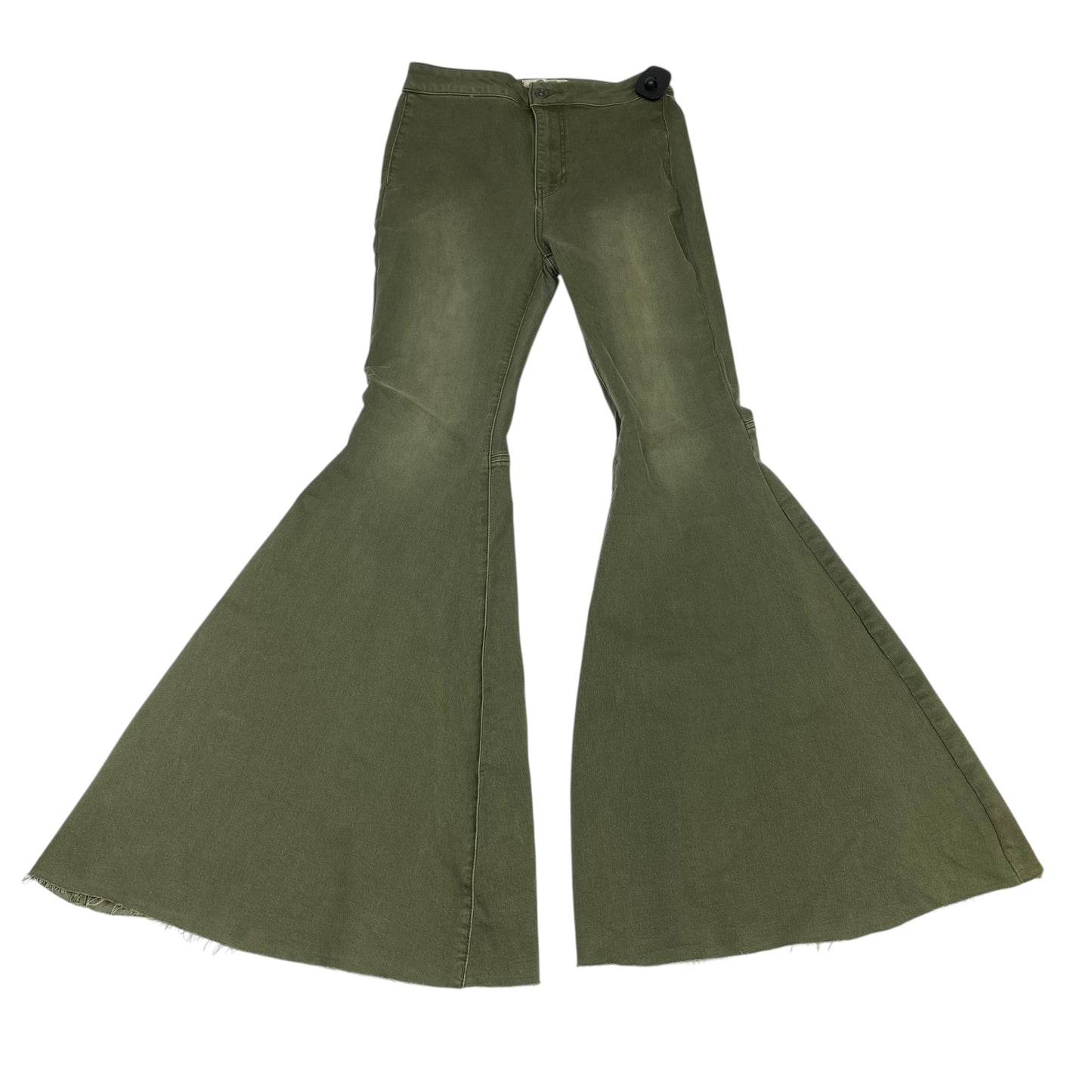 Jeans Flared By We The Free In Green Denim, Size:4