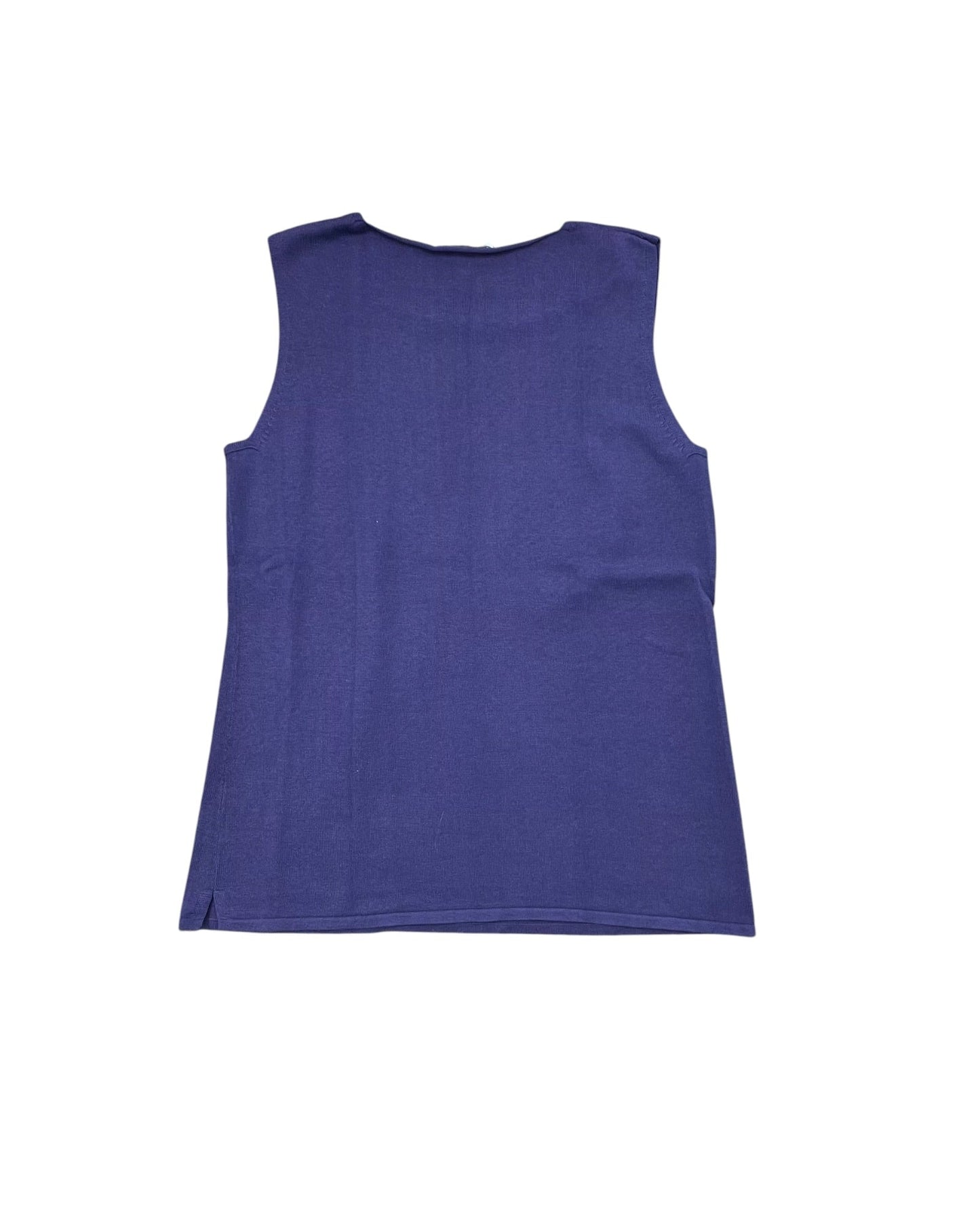 Top Sleeveless By Coldwater Creek In Purple, Size:M