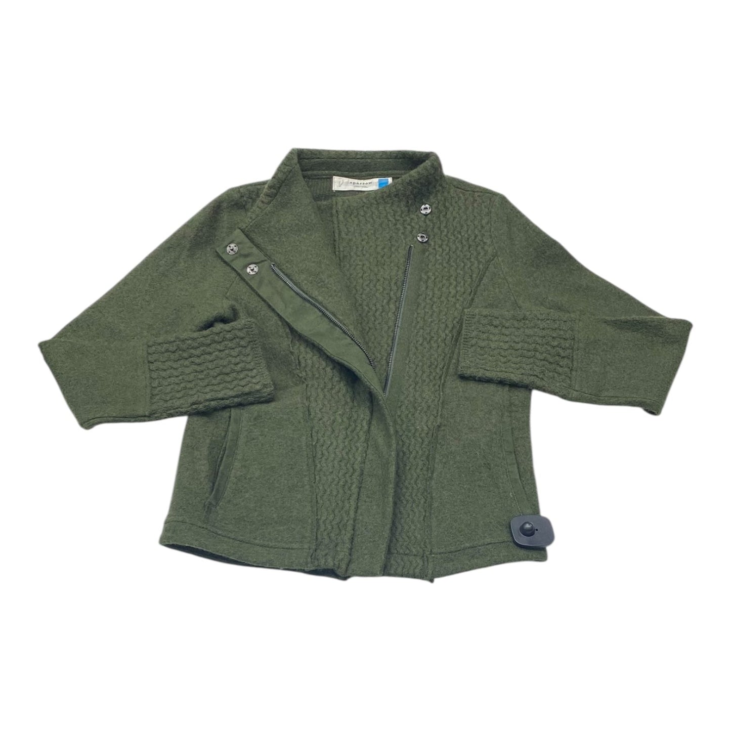 Coat Wool By Sparrow In Green, Size:Xs