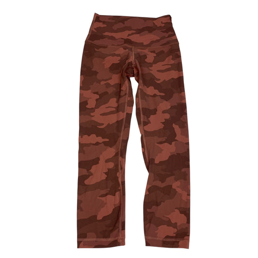 Athletic Leggings Capris By Lululemon In Pink, Size:S