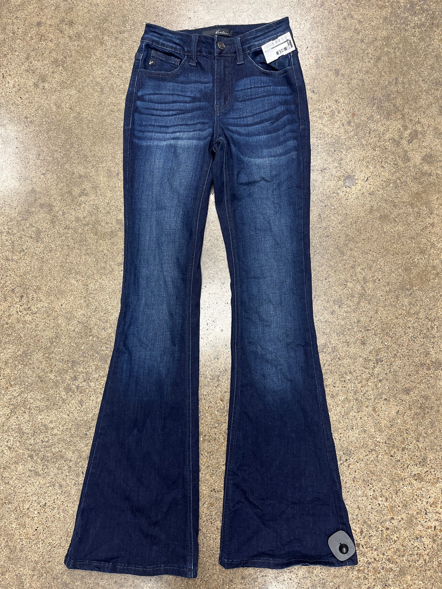 Jeans Flared By Kancan In Blue Denim, Size:0