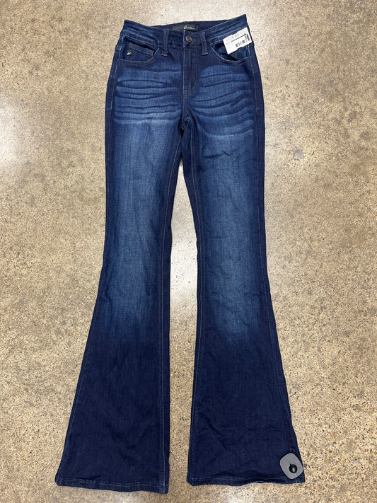 Jeans Flared By Kancan In Blue Denim, Size:0