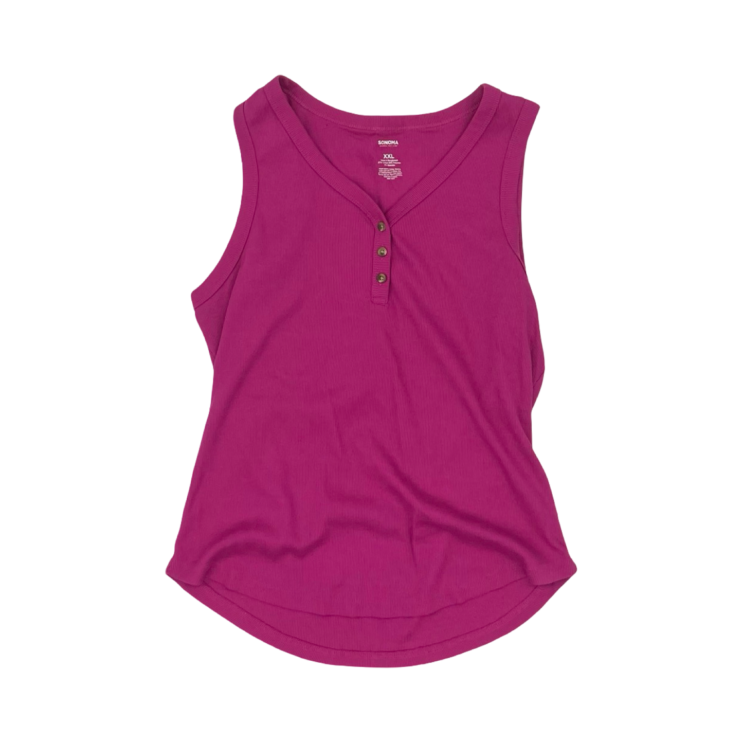 Tank Top By Sonoma In Pink, Size:Xxl