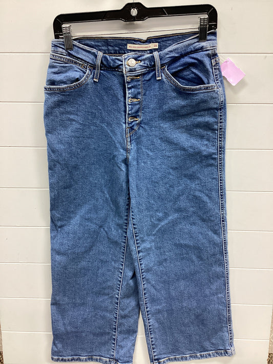 Jeans Straight By Levis In Blue Denim, Size:4